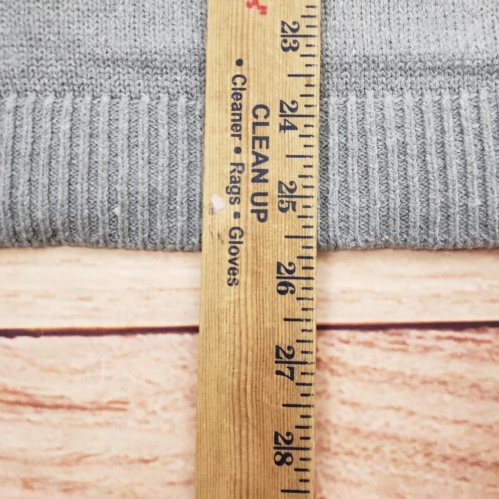 Flint &‎ Alder Sweater Vest Men Size L Gray V-Neck BCI Cotton Blend Knit Classic